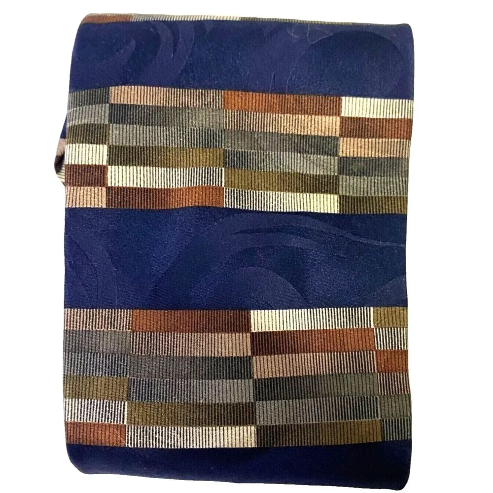 #6617 John Henry Multicolored Boxed Striped Mens Necktie, Tie